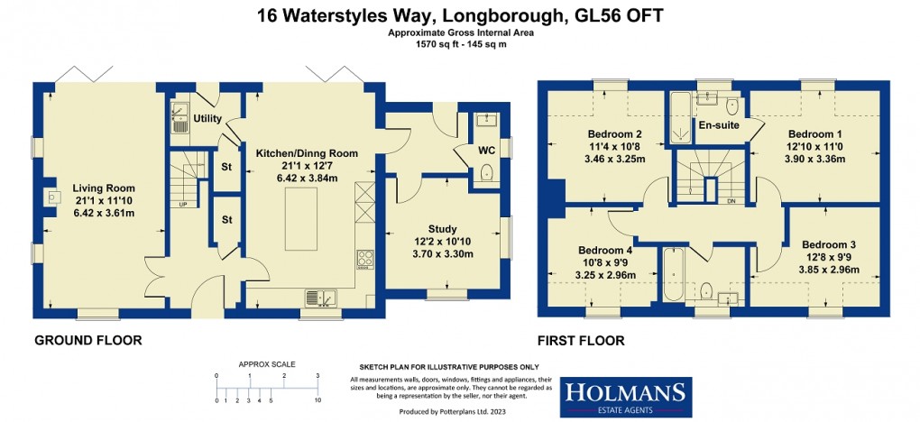 Floorplan for Waterstyles Way, Longborough, Gloucestershire. GL56 0FT