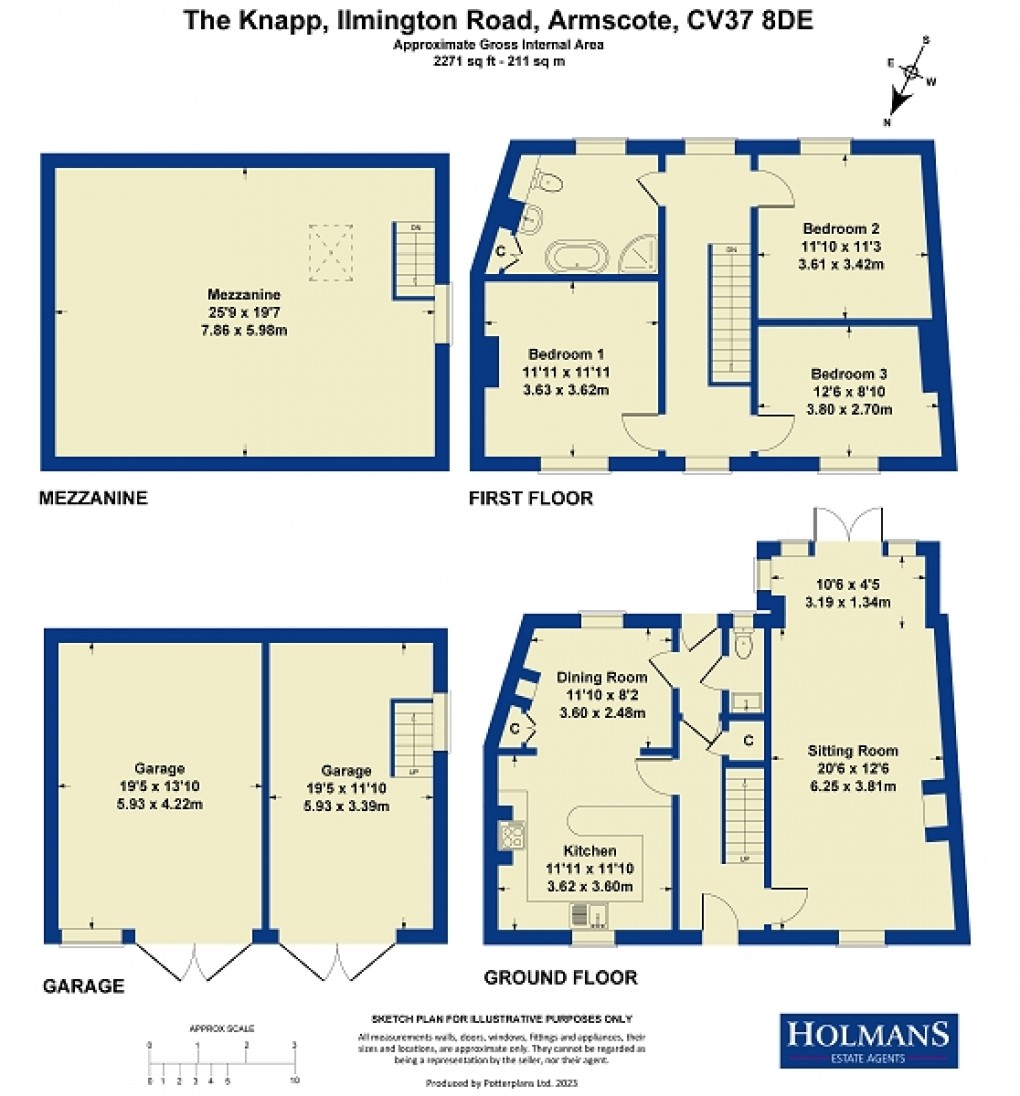 Floorplan for Ilmington Road, Armscote, Stratford-upon-Avon, Warwickshire. CV37 8DE