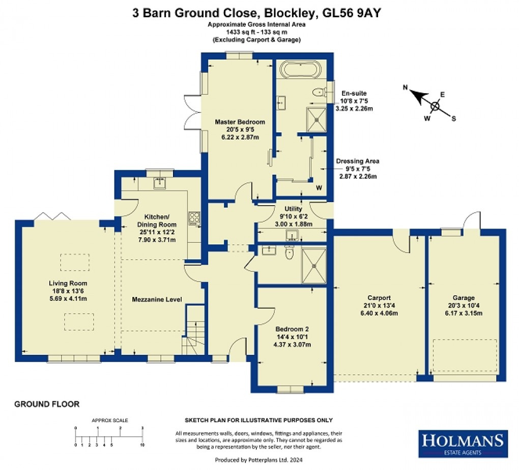 Floorplan for Barn Ground Close, Blockley, Moreton in Marsh. GL56 9AY