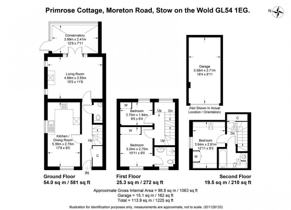 Floorplan for Moreton Road, Stow On The Wold, Cheltenham, Gloucestershire. GL54 1EG