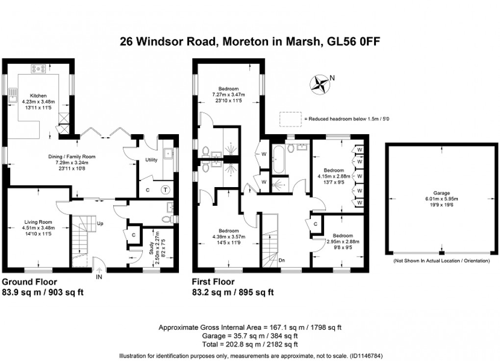 Floorplan for Windsor Road, Moreton-in-Marsh. GL56 0FF